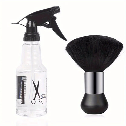 WANMEI-Juego de rociador de agua para peluquero, peluquero, plumero para el cuello, cepillo de limpieza, herramienta de Peinado profesional