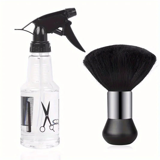 Kit de Herramientas Profesionales para Peluquero – Rociador de Agua, Plumero de Cuello y Cepillo de Limpieza