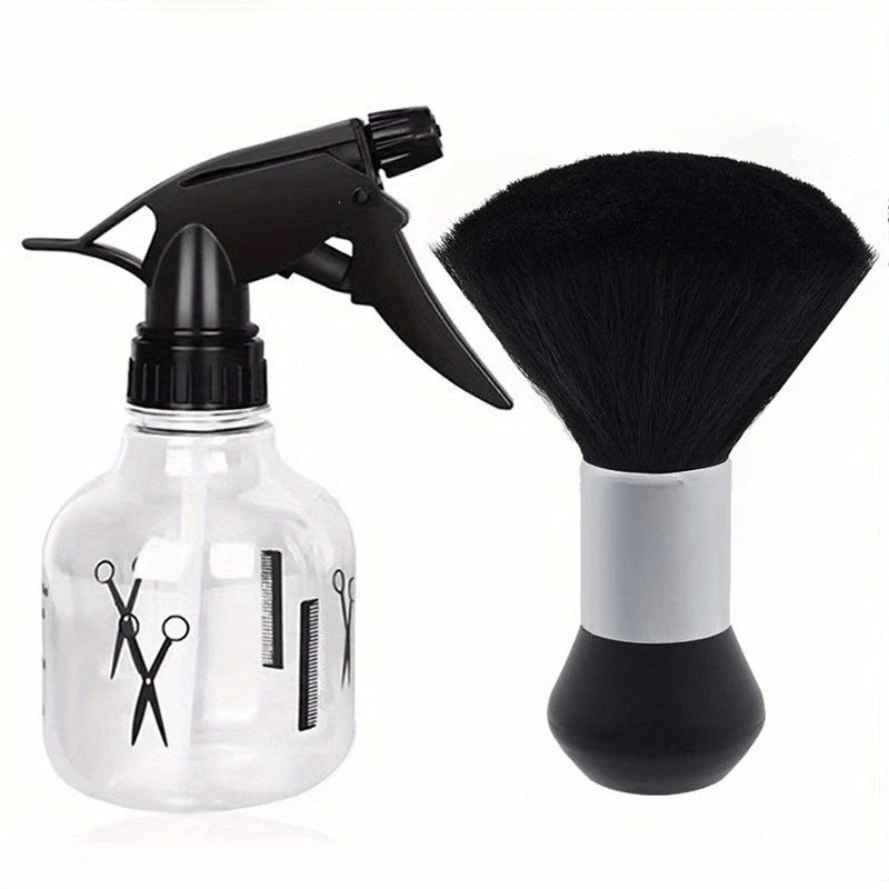 WANMEI-Juego de rociador de agua para peluquero, peluquero, plumero para el cuello, cepillo de limpieza, herramienta de Peinado profesional