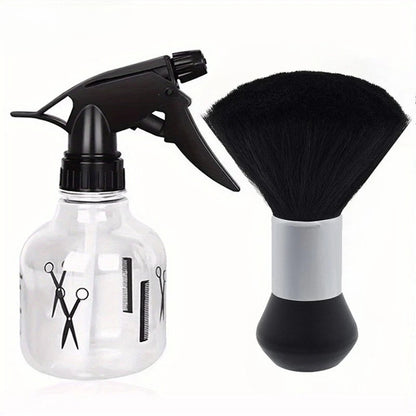 WANMEI-Juego de rociador de agua para peluquero, peluquero, plumero para el cuello, cepillo de limpieza, herramienta de Peinado profesional
