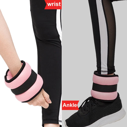 1 Pair Ankle and Wrist Weights (0.25kg/0.5kg each pack) for Women and Men, New Leg and Arm Weights Set with Adjustable Straps for Exercise