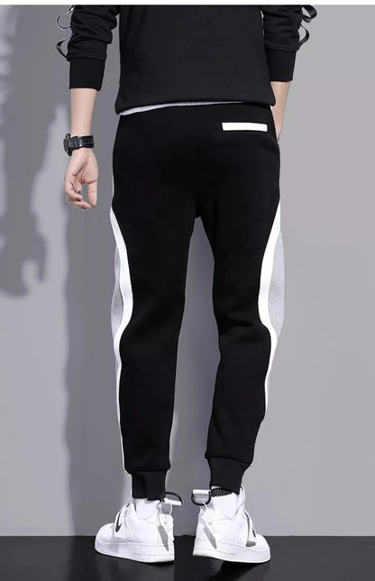 11 pantalones de chándal estampados para hombre, pantalones para correr de retales, traje masculino, pantalones sueltos, pantalones rectos, nueva ropa de moda para primavera y otoño