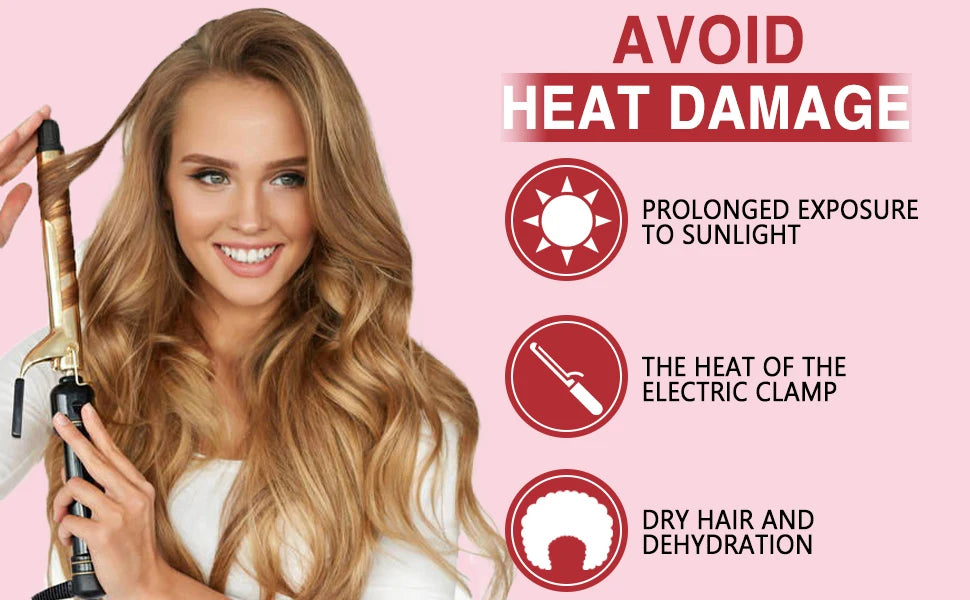 Spray Protector Térmico para Cabello – Suero UV Hidratante para Cabello Dañado