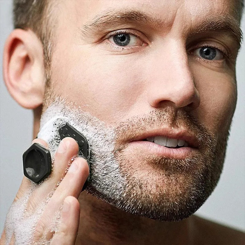 Alwafore cepillo de limpieza Facial depurador de silicona cara en miniatura limpieza profunda masaje de afeitado cepillo exfoliante Facial limpiador Facial para hombres