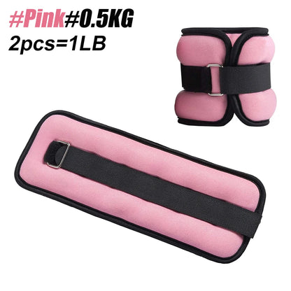 1 Pair Ankle and Wrist Weights (0.25kg/0.5kg each pack) for Women and Men, New Leg and Arm Weights Set with Adjustable Straps for Exercise
