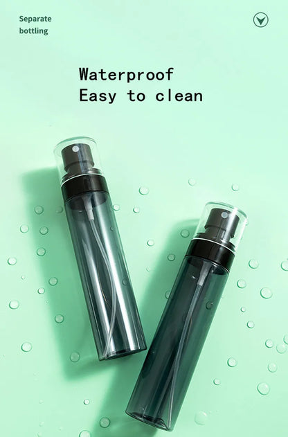 Botella pulverizadora esterilizada con Alcohol, dispensador de tóner para cosméticos, botella vacía con pulverizador en movimiento, portátil, para viaje, 30/60/80/100/120ml