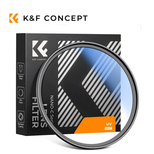 Filtro de Protección UV K&F Concept MC Ultra Delgado con Múltiples Capas HD 37mm 43mm 46mm 49mm 52mm 55mm 58mm 62mm 67mm 72mm 77mm 82mm