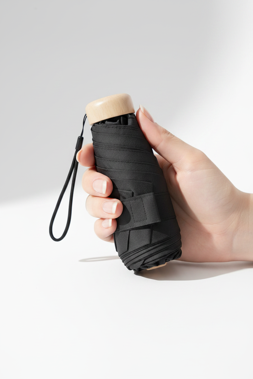 Paraguas UV Ultraligero Plegable – Sol y Lluvia, Dosel 190T