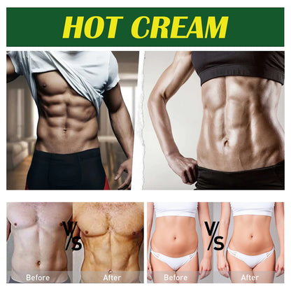 Massage Cream for Men for Body Care, Warming Sensation, Post-Workout Recovery, Skin Hydration, Firming Routine, Non-Greasy, 50g