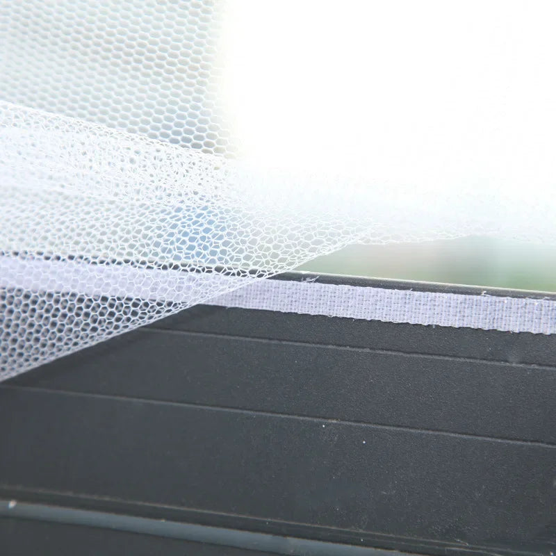 Mosquitera DIY para ventana de cama, textiles para el hogar, malla autoadhesiva para interiores, cortinas antiinsectos y mosquitera para jardín