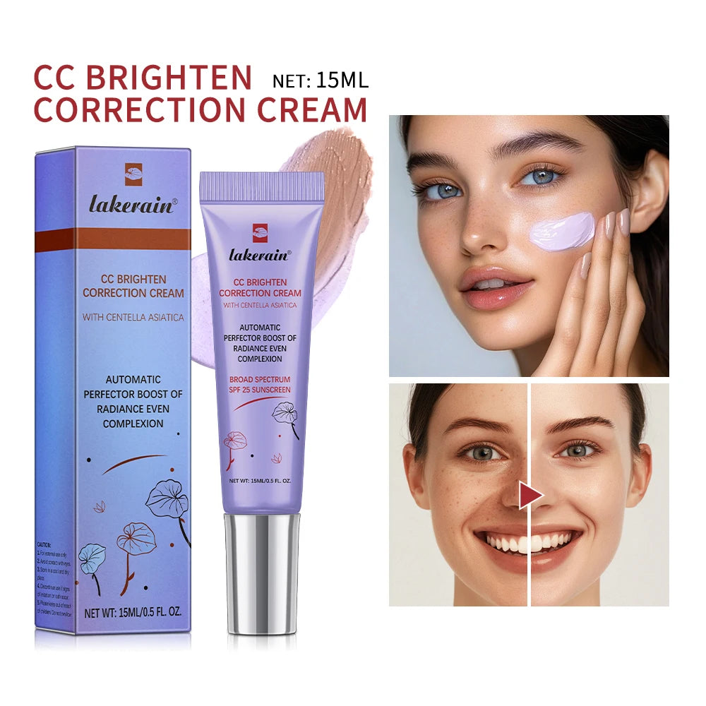 Crema de Base líquida que cambia de Color, Centella Coreana de alta cobertura, 3 piezas, CC