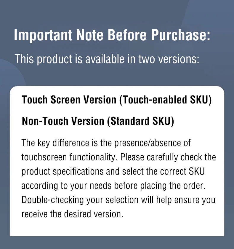 14-inch Portable Touch Monitor Optional Non-Touch 16:10 400cd/m2 Gaming Computer Expand Screen for XBox PS4/5 Switch Laptop