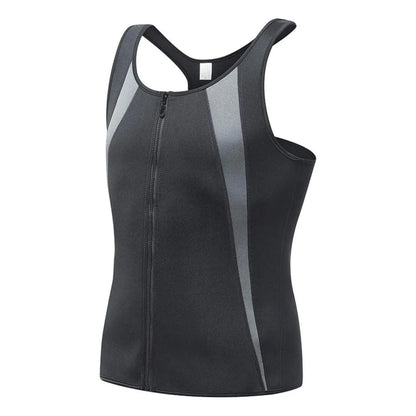 Men's Abdomen Reducer, Body Shaper, Sweat Promoter, Sauna Vest, Waist Trainer for Fitness, Tummy Slimming Shapewear, Fat Burner Tank Top