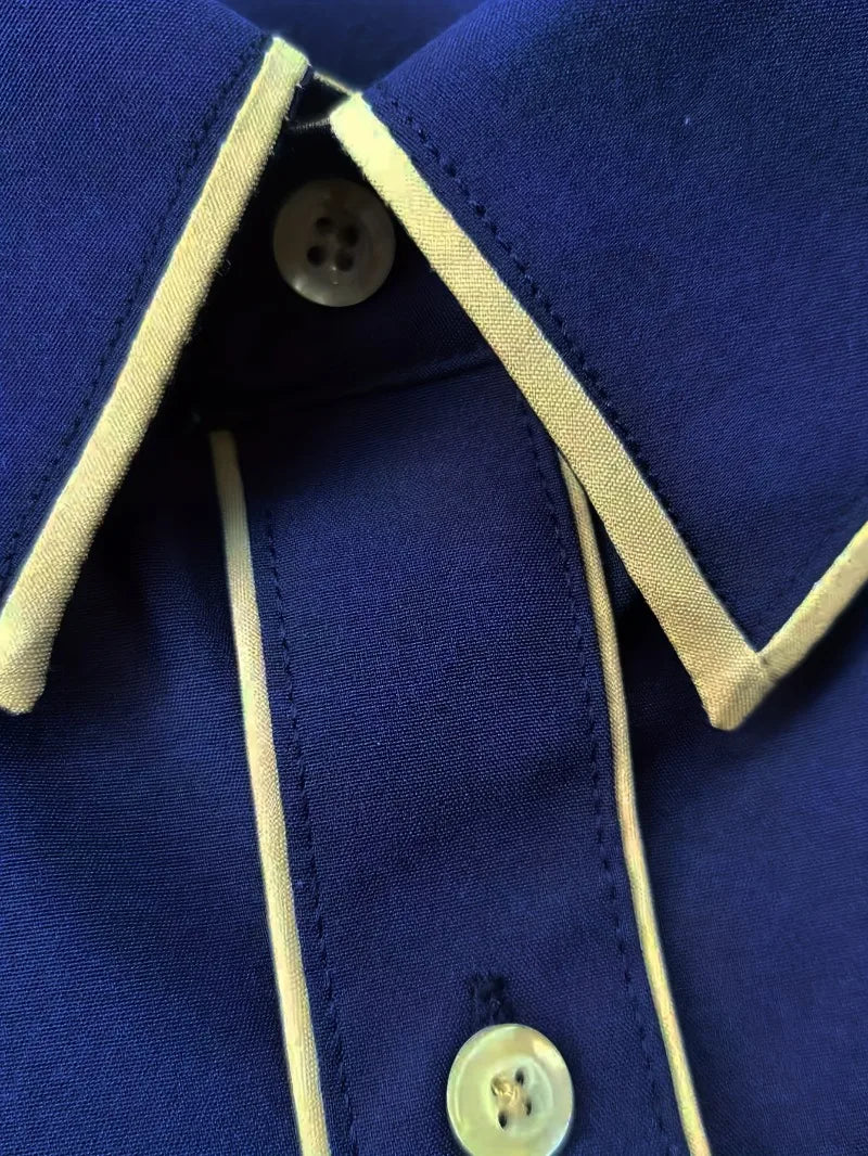 2025 nueva camisa de retazos para hombre, moda de lujo, manga larga, inteligente, informal, esmoquin para las cuatro estaciones, camisas microelásticas para hombre