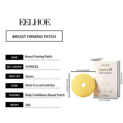 Breast lift patch, 10 Pcs, firming and shaping, skin care, hydrolyzed collagen, infusion, invisible and comfortable women's clothing