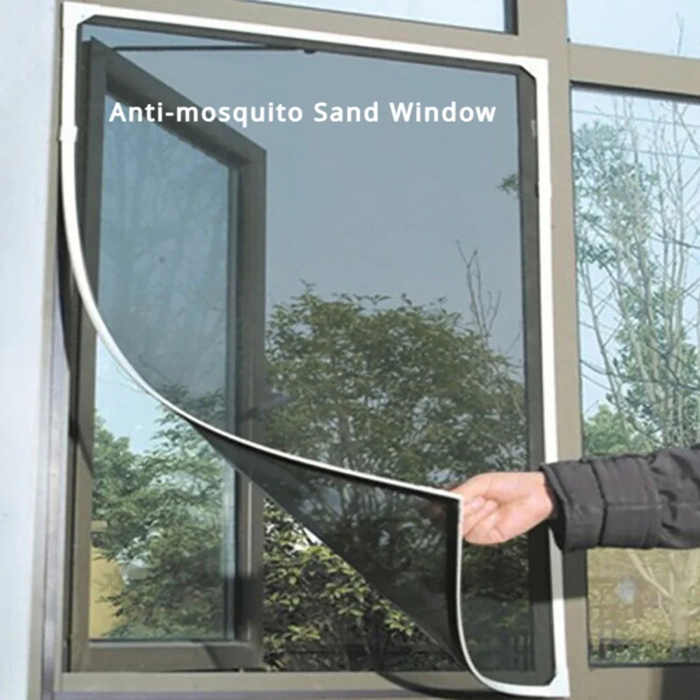 Mosquitera DIY para ventana de cama, textiles para el hogar, malla autoadhesiva para interiores, cortinas antiinsectos y mosquitera para jardín