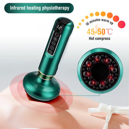 Smart Suction Medical Cupping Set, Beauty Massager, Glass Jars, Anti-Cellulite Cupping, Vacuum Slimming Guasha Massage