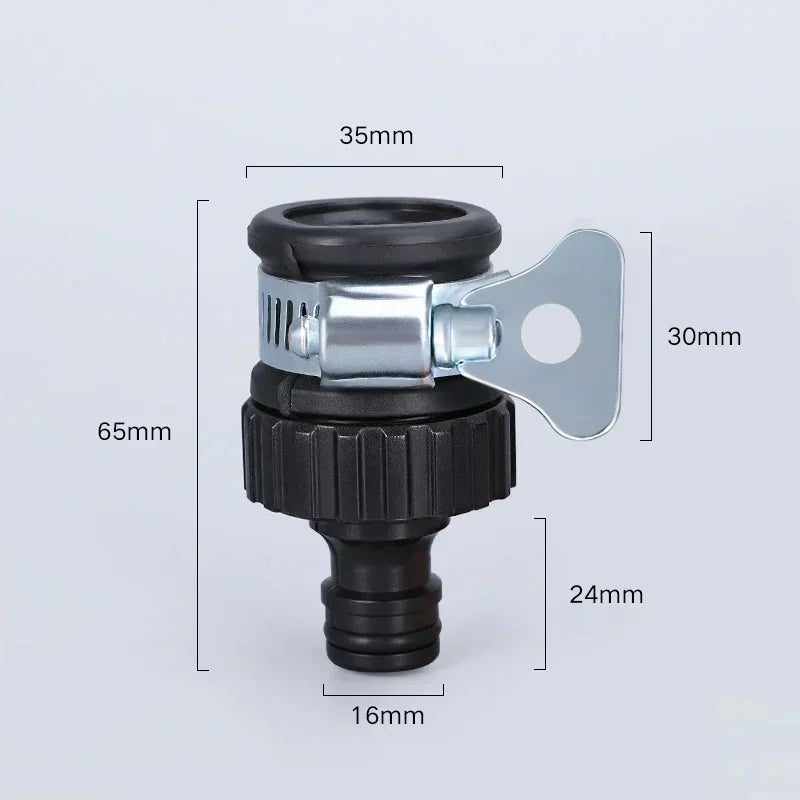 2pcs Durable Universal Water Tap Adapter, Plastic Hose Connector Faucet Quick Connect for Car Wash Garden Irrigation