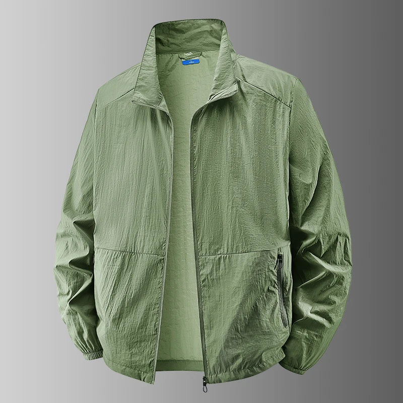 Chaqueta UV UPF50+ para Hombre Tallas Grandes – Cortavientos Ligero de Verano M-8XL