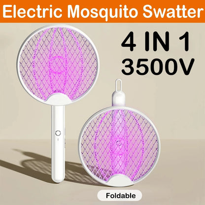 Matamoscas Eléctrico Plegable 4 en 1 con Trampa UV