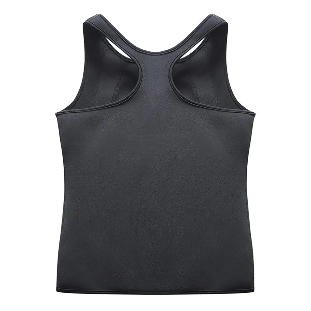 Men's Abdomen Reducer, Body Shaper, Sweat Promoter, Sauna Vest, Waist Trainer for Fitness, Tummy Slimming Shapewear, Fat Burner Tank Top