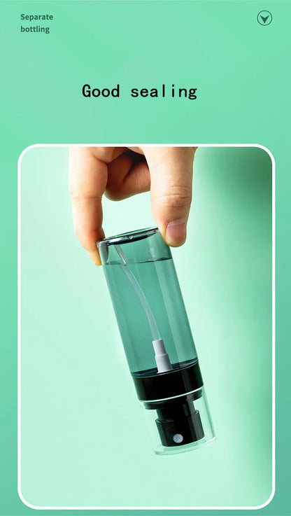 Botella pulverizadora esterilizada con Alcohol, dispensador de tóner para cosméticos, botella vacía con pulverizador en movimiento, portátil, para viaje, 30/60/80/100/120ml