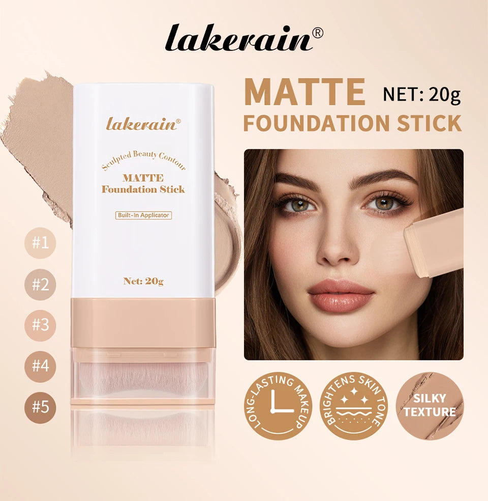 Base en Barra Bálsamo 6 Colores – Alta Cobertura, Hidratante con 7 Ingredientes Activos 18g