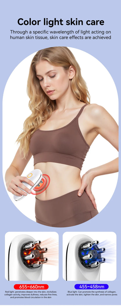 2025 Masajeador para esculpir cara y cuerpo, máquina Facial para celulitis corporal, quemador de grasa, dispositivo adelgazante para dar forma, herramientas de masaje para perder peso