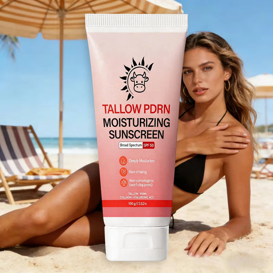Broad Spectrum Sunscreen SPF 50 - Infused with Salmon PDRN, Non-Irritating, Moisturizing with Collagen for Sensitive Skin