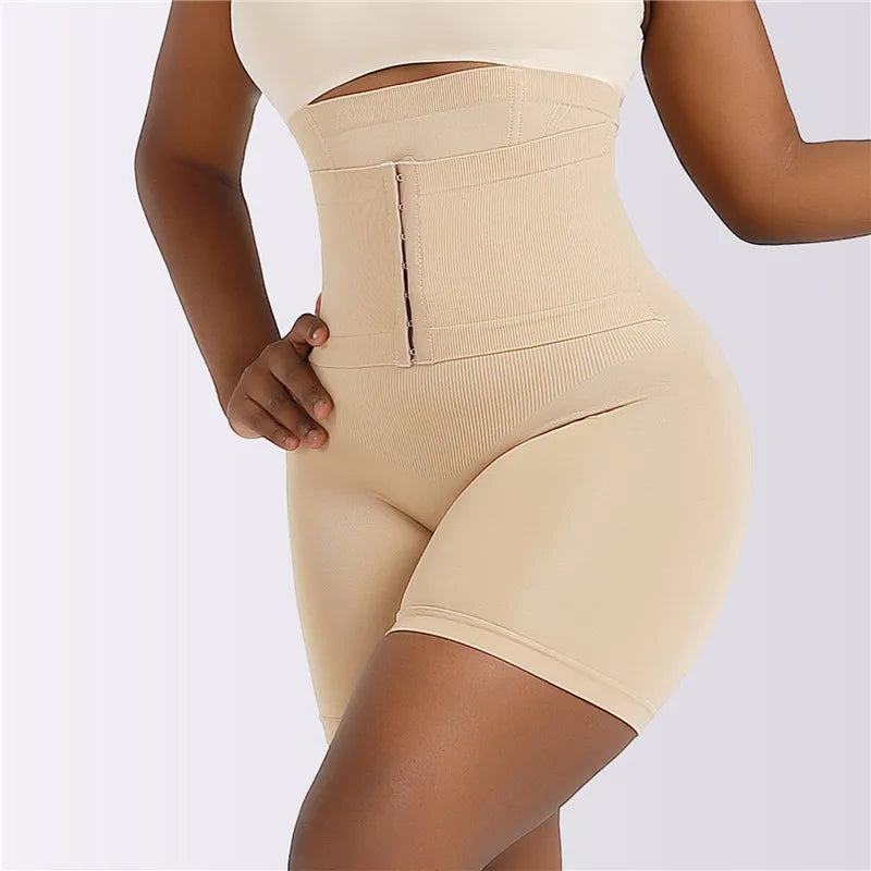 Women's Shapewear Tummy Control Body Shaper Fajas Hook Shorts Butt Lifter High Waist Underwear Slimming Panties
