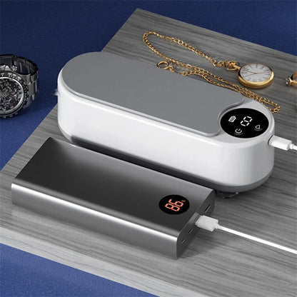 Portable Household Cleaning Machine, 450ml Ultrasonic Cleaner, Jewelry Cleaning Machine for Rings, Glasses, Makeup Brushes