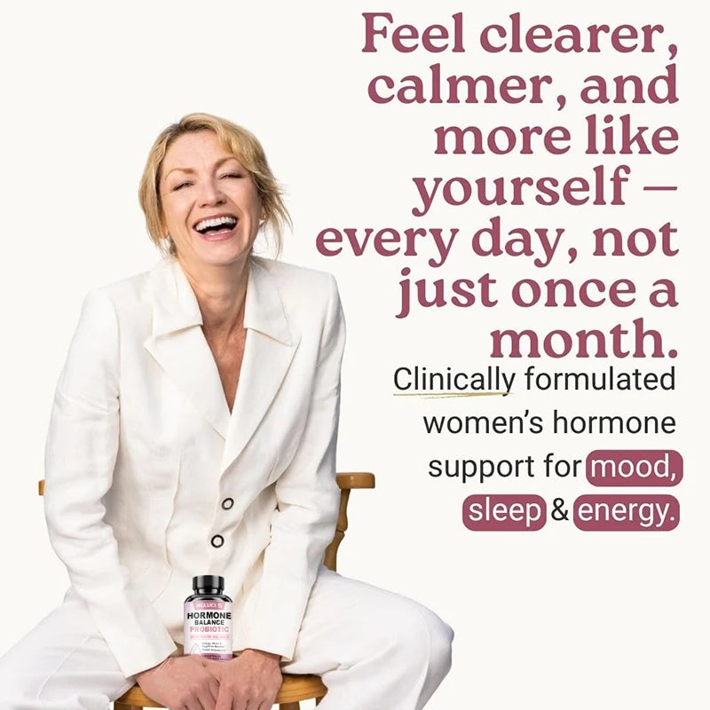 Probiotic for Hormonal Balance, Supports Menopausal Balance, Relieves Fatigue, Mood Swings, Improves Digestion and Metabolism
