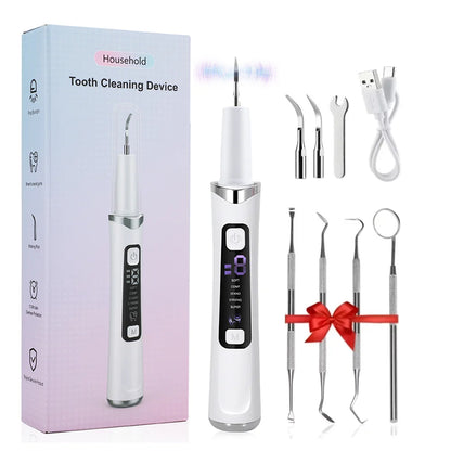 Ultrasonic Dental Scaler, Electric Sonic Tooth Plaque Cleaner, Dental Stone Removal for Teeth, Tartar, Stain, Calculus Remover