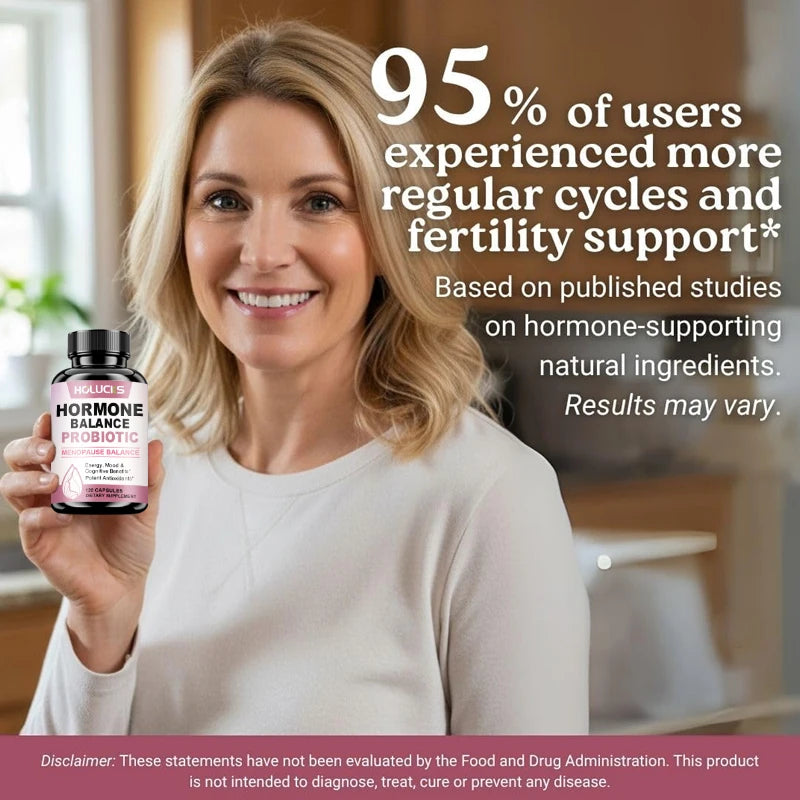 Probiotic for Hormonal Balance, Supports Menopausal Balance, Relieves Fatigue, Mood Swings, Improves Digestion and Metabolism