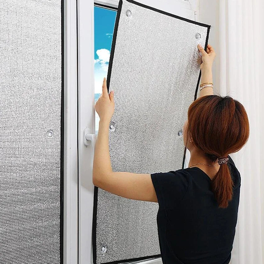 Window Sunshade Film, Household Sunshade Protective Pad, Aluminum Foil Insulating Film, Anti-UV Sun Protection Film for Sunroom