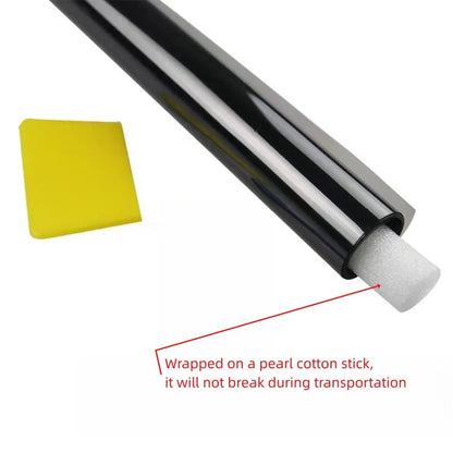 Láminas negras para ventana de coche VLT de 3M x 50CM, película tintada para ventana de casa, Protector Solar UV, películas adhesivas, caja de palo de algodón perlado PAC