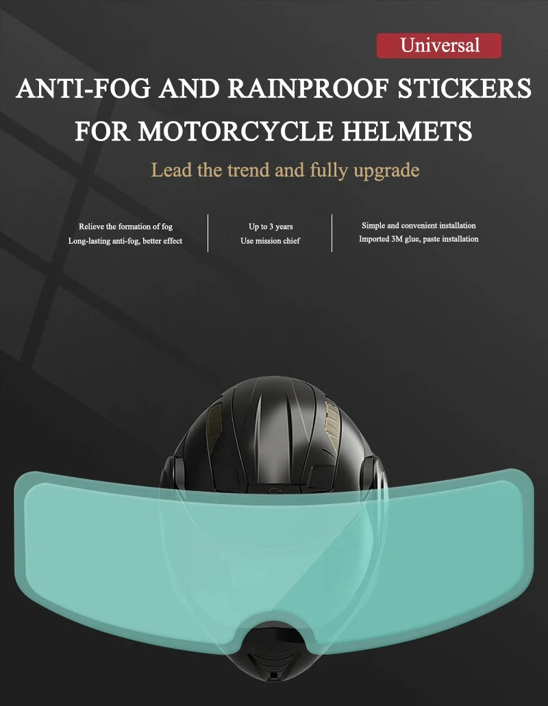 Casco de motocicleta a prueba de sol, película antiniebla antideslumbrante, protección UV, película de protección solar para casco de motocicleta, piezas de casco de motocicleta