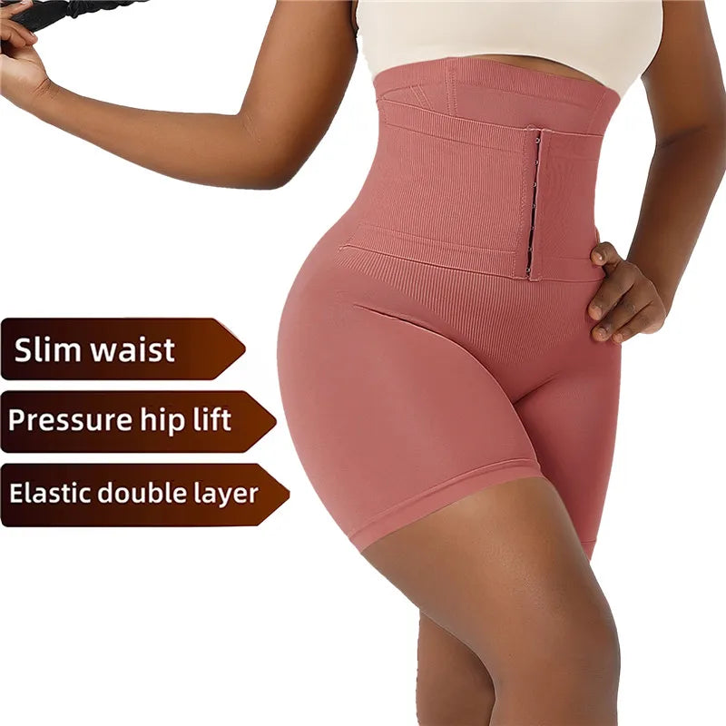 Women's Shapewear Tummy Control Body Shaper Fajas Hook Shorts Butt Lifter High Waist Underwear Slimming Panties