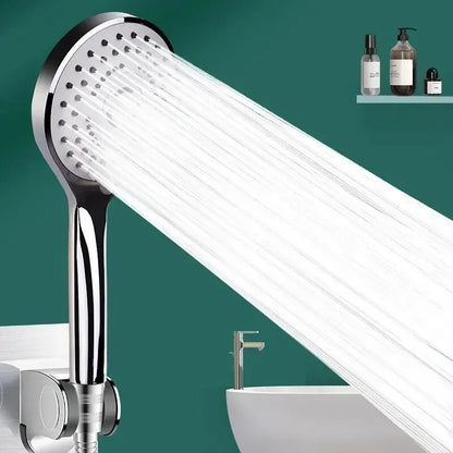 Pressurized Handheld Shower Head Set for Bathroom, Shower Nozzle, Large Water Outlet, 5 Modes, Universal Fit, Water Saving