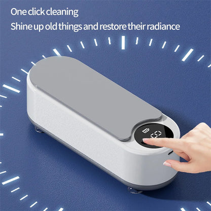 Portable Household Cleaning Machine, 450ml Ultrasonic Cleaner, Jewelry Cleaning Machine for Rings, Glasses, Makeup Brushes