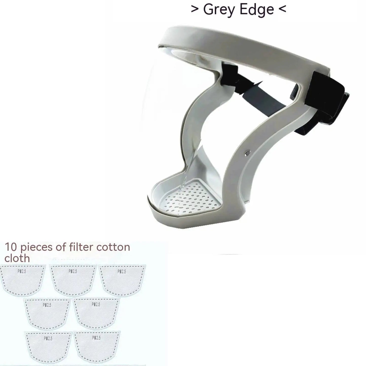 Transparent Face Shield for Work, Anti-fog Oil-proof Full Face Mask for Kitchen