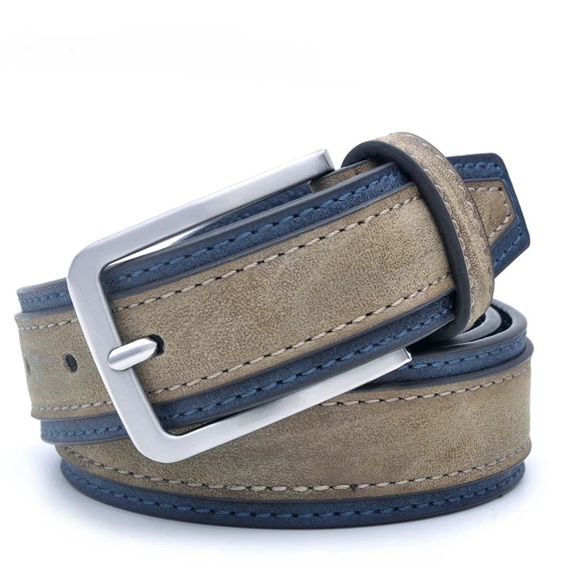 Cinturón de Moda para Hombre – Estilo Casual Lujoso, 3 Colores, Tallas 110-130 cm