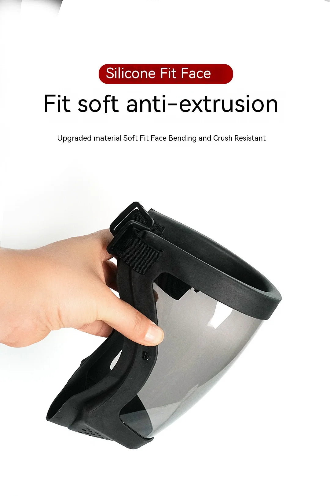 Transparent Face Shield for Work, Anti-fog Oil-proof Full Face Mask for Kitchen