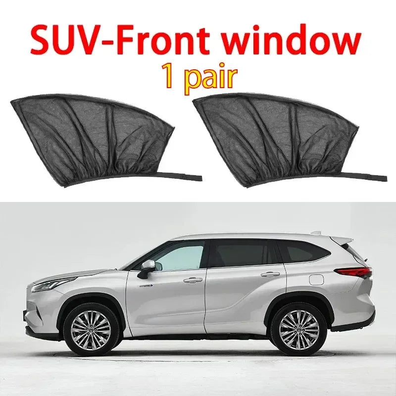 Parasol para Ventana de Auto | Mosquitera UV Premium | Set de 2 o 4 Uds. para Sedán y SUV