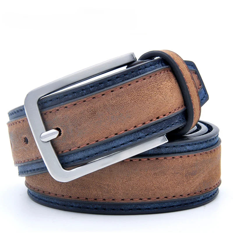 Cinturón de Moda para Hombre – Estilo Casual Lujoso, 3 Colores, Tallas 110-130 cm