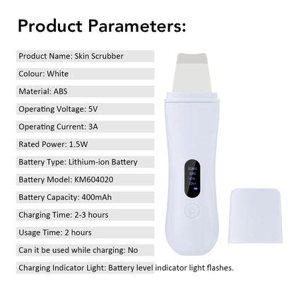 Depurador ultrasónico de la piel, espátula para la piel, limpieza Facial profunda de iones, 4 modos de levantamiento Facial, limpiador ultrasónico, dispositivo de cuidado de la piel