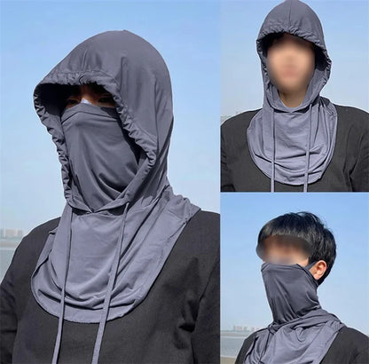 Summer Full Face Sun Protection Hat, Outdoor Hiking and Camping Face Mask, UV Protection Hat, Neck Flap Hat