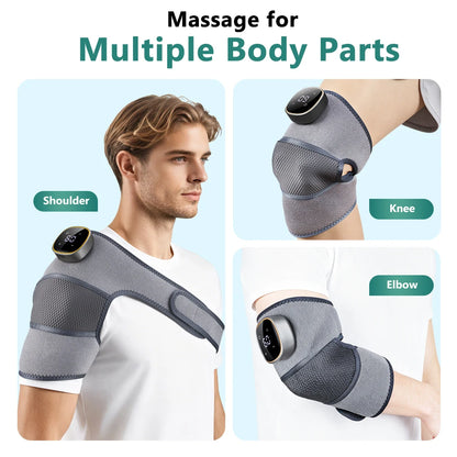 Masajeador de Rodilla 3 en 1 con Calefacción | Vibración Térmica para Rodilla, Codo y Hombro