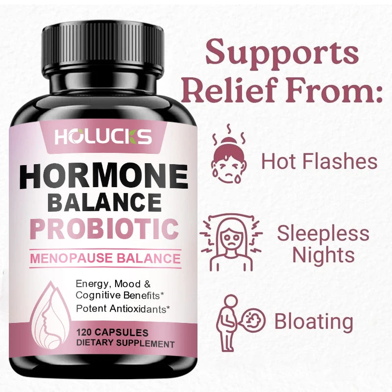 Probiotic for Hormonal Balance, Supports Menopausal Balance, Relieves Fatigue, Mood Swings, Improves Digestion and Metabolism
