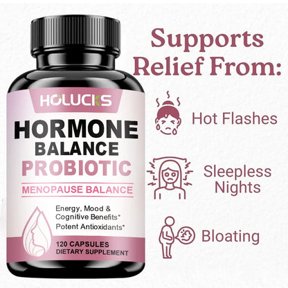 Probiotic for Hormonal Balance, Supports Menopausal Balance, Relieves Fatigue, Mood Swings, Improves Digestion and Metabolism